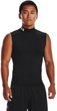 UA HG Armour Comp Mock SL - Black / / White - XL