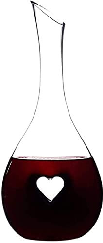 Carafe à vin avec bouchon carafe de vin créatif coeur en forme de coeur en forme de cristal de verre rouge vin rouge carafe à la maison vigne éveil éveil réservoir séparateur décanter saut à la m