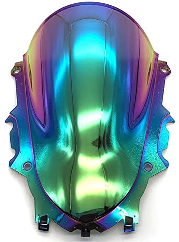 Moto Double Bulle Pare-Brise Pare-Brise Pare-Brise Viser Déflecteur pour Yamaha YZF-R3 V2 YZF-R25 R3 R25 2019 2020 Déflecteur Vent Pare-Brise Moto (Couleur : 2)