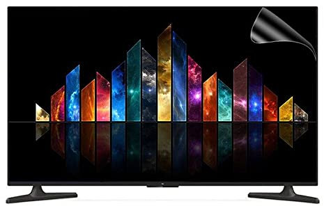 XRRX 43/47/50/55/58/65 Inch LCD TV Screen Protector Anti Glare Out Blue Light Film, Matte PET No Bubble Anti-Scratch Injury TV LED Filter for TCL/Samsung/Toshiba/Sony/LG/Hisense / 50in 1101x620mm