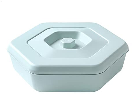 Pp Snack multinazionale vassoio con coperchio verde for frutta secca da noce di caramelle DUO ER