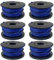 A6441 Bobines de fil de Rechange pour Black and Decker GL650SB GL652 GL655 GL650SBK GL650SZ GL660P GL680 GL680B GL680BZ Poweka Tondeuse Électrique Débroussailleuse, 6 pièces