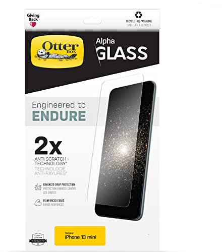 OtterBox ALPHA GLASS Screen Protector for iPhone 13 mini (ONLY) - CLEAR