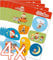 32-teiliges Sticker-Set * UNSER SANDMÄNNCHEN * für Kindergeburtstag und Mottoparty | Kinder Aufkleber Sandmann DDR Party Set