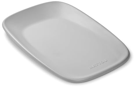 Nattou Wickelmatte aus weichem Schaumstoff, Abwaschbare Wickelauflage, Ca. 50 x 70 cm, Grau