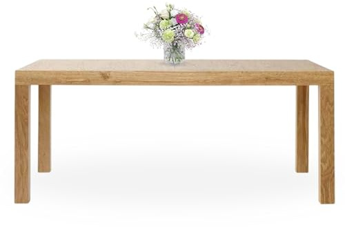 Mar.c.a. Design - Tavolo da Pranzo Allungabile Rettangolare 160x90x76 cm - Allungabile Fino a 260 Cm in Legno - Rovere - Made in Italy