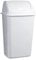 TIENDA EURASIA - Papelera con Tapa Basculante, Cubo de Basura 30 Litros, Papelera para Baño, Oficina, Cocina, Cubo Basura Tamaño 34 x 27,5 x 58,5 cm (Blanco)