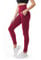 SINOPHANT Sport Leggings Damen mit Taschen, High Waist Sportleggins Lang Blickdicht Laufhose Fitnesshose Sporthose Yogahose für Yoga Sport(#1er Pack Weinrot,L-XL)