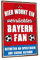 GRAVURZEILE Holzschild - Hier wohnt ein verrückter Fußball Fan - Farbiger Kunstdruck auf Holz für Fussball Fans - Wand Dekoration im Vintage Look - Geschenke für Sie & Ihn - Farbe Bayern