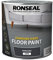 Ronseal Diamond Hard Floor Paint - Satin - Anthracite - 2.5L