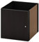 IKEA KALLAX Einsatz mit Tür, 33x33cm, Schwarz-Braun