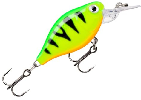 Rapala - X - Light Kurbel Mid Runner Plastikkurbel Flussköder, Fire Tiger