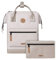 CABAIA Sac à Dos Déperlant 23L - Système MOLLE et Design Tendance pour Homme et Femme - Nylon Résistant, Confort Rembourré - Idéal Voyage, Ecole, Affaires - Beige, Blanc