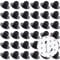 MENEONE Pegboard Hook Locks, for Stopping Hooks from Falling Off, 120PCS, Black