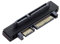 CY Adattatore convertitore di estensione SATA 22 pin 7 + 15 maschio a SATA 22 pin femmina angolato da 90 gradi
