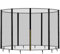 Baunsal® Trampolin Sicherheitsnetz Ø 396 cm (JS+EXD-M) für 6 Netzstangen Netzhöhe 180 cm Ersatzteile Trampolin Netz Trampolin Schutznetz Kinder Trampolin Ersatznetz Trampolin Outdoor
