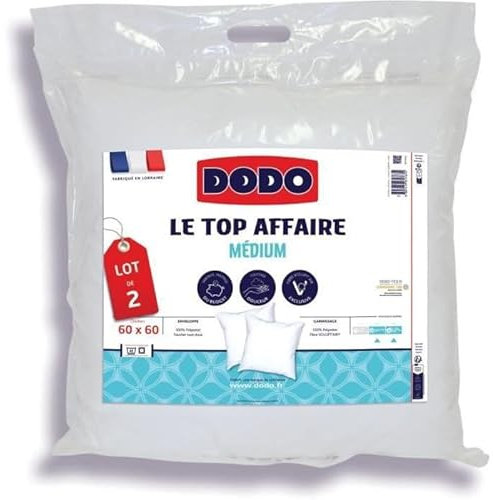 Set von 2 Kissen Das oberste Geschäft - 60 x 60 cm - 100% Polyester Volupt'air - Dodo