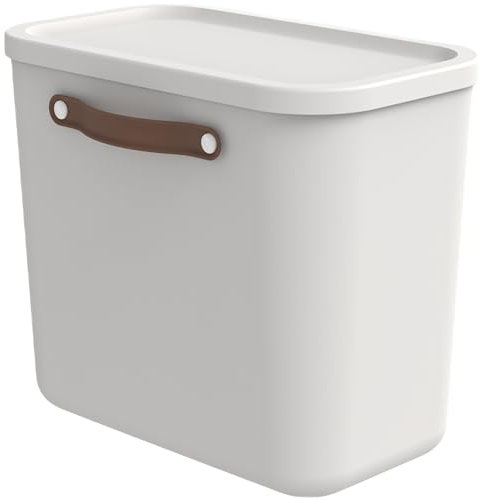 Rotho Maloja Aufbewahrungsbox 25 l, Kunststoff, weiss, 25 (39.5 x 26.5 x 34.0 cm)