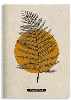 Matabooks, nachhaltige und vegane Notizbücher A5 Notizheft aus Graspapier, Maya, 40 Seiten, Natur, Handmade, Made in Germany (Orange)