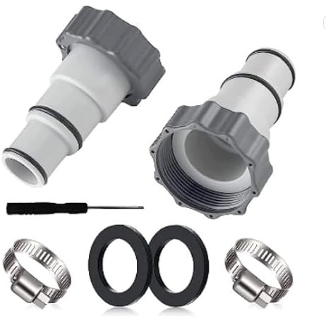 Poolschlauch für Adapter A Pool Schlauchadapter Zubehör Ersatzteile Schlauch Anschlussset 32mm Auf 38mm 2 Stück Poolsauger Anschluss Schlauch Adapter Set Pumpenanschluss Poolzubehörteile