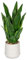Hollyone Sansevieria - Pianta finta a serpente in vaso di ceramica, 43,9 cm, piante finte decorative per la casa, verde realistica per soggiorno, bagno, cucina, scrivania da ufficio, decorazioni da