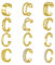 FANCH 12Pcs Ear Cuffs für Damen Ohrmanschette 14K Vergoldet Manschette Ohrringe Nicht Durchbohrte Clip Ohrringe Non Piercing Fake Helix Knorpel Wrap Cuff Ohrklemme Gold
