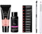 Kits de gel d'extension de l'ongle en cristal Pieds à l'ongle Crystal Poly Nail Gel Manucure 5pcs Set PGP007.