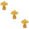 TOPBATHY 3St Citrin-Geldbaum bürodeko büro Dekoration Gelbe Kristallgeldbaum Geschenkidee Geldbaum basteln Vermögensbaum Figur Baumschmuck aus Kristall Desktop-Kristallhandwerk Harz Golden