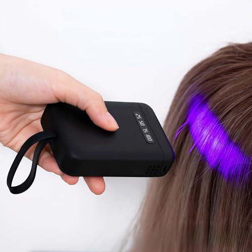 V Light Hair Extension Machine - 405nm LED V Light Extensions Kit - Portable Fast Curing Hair Extension UV Glue V Light Wig Extension Handheld LED UV Lamp for Home Salon -