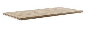 möbelando Esstischplatte >Brooklyn< in Wildeiche - 180x5x100 (BxHxT)