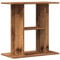 vidaXL old wood engineered aquarium stand/cabinet - 3-tier storage space - fits any home or office decor - 60x30x60cm