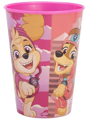 Stor Vaso Infantil de plástico Reutilizable de 260 ml de La Patrulla Canina Girl