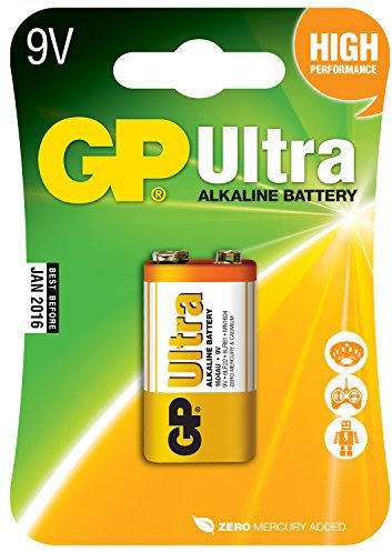 GP AVL177 ULTRA ALKALINE PP3 9V BATTERIES, 1 PACK