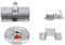 Indicator Door Lock Public Toilet Lock Latch Latch Indicating Lock Privacy Indicator for Toilet Restroom Bathroom
