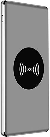 MYYING ELE Chargeur Rapide sans Fil, Chargeur Portable 10000mAh Chargeur à Induction Batterie Externe avec Double USB Compatible pour iPhone XR/Xs/X/8/8 Plus et Autre Qi Compatible, Silver