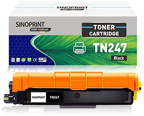 SINOPRINT Kompatibel Brother TN-247BK Brother TN247 BK TN-243BK Toner Brother MFC L3750CDW Schwarz DCP-L3550CDW MFC-L3750CDW MFC-L3770CDW HL-L3230CDW DCP-L3510CDW HL-L3210CW MFC-L3730CDN (1 Schwarz)