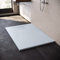 SONNI Piatto Doccia 120x80 cm, conEffetto Ardesia e Struttura Antiscivolo, Piatto Doccia Super Piatto Bianco Comprensivo di Sifone e Griglia