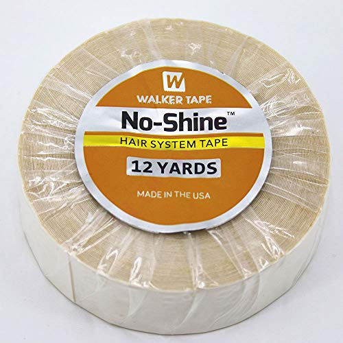No Shine Walker Double Sided Roll Tapes Stickers Adhesive for Men Hair System Replacement Toupee Hair Extension Wig Bundles Hair Weave Closure Lace Frontal(12 Yards & 1 Inch)