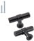 Goldenwarm 10 Pack Black Drawer Knobs - LST18BK Single Hole Modern Matte Black Cupboard Handles