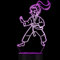 Jinson well 3D Karate Lampe optische Illusion Nachtlicht, 7 Farbwechsel Touch Switch Tisch Schreibtisch Dekoration Lampen mit Acryl Flat Base USB Spielzeug
