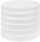 BELLE VOUS Polystyrol Platte Runde Styrene Platten zum Basteln (6er Pack) - Bastelplatten 20cm Durchmesser, 2,5cm Breit - Rund zum Modellieren, für Schulprojekte, Blumenkunst und Kunsthandwerk