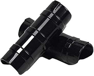 HH-LIFE Lot de 24 clips de serrage en plastique noir pour tube de Ø 24 ~ 26 mm, clips de fixation pour serres, bâtiments de jardin, filets, tunnels, cerceaux