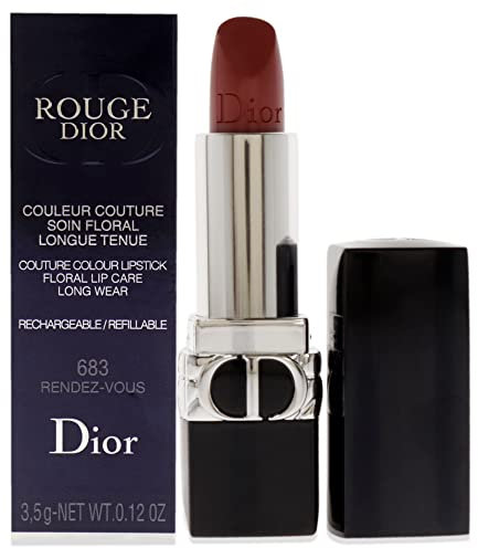 Christian Dior Rouge Dior Couture Lipstick Satin - 683 Rendez-Vous For Women 0.12 oz Lipstick (Refillable)