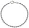 LES POULETTES BIJOUX - Bracciale Argento 925 Maglia in Corda 2mm