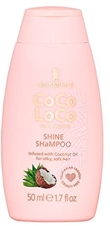 Lee Stafford Coco Loco & Agave Shine Shampoo 50ml per capelli, bianco