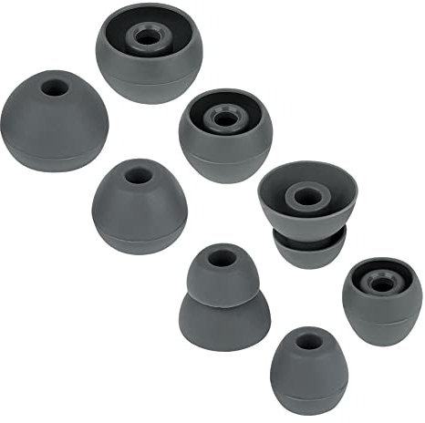 Replacement Eartips Earbuds Eargels Compatible with Powerbeats Pro Beats Wireless Earphone Headphones,4 Pairs (Dark Grey)