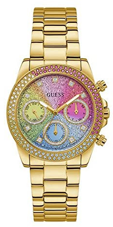 GUESS Damen Armbanduhr Sol 38 mm Gold GW0483L4