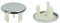 Générique 1 pièce de garniture de trop-plein pour lavabo de salle de bain, cuisine, évier de salle de bain, trou d'insertion dans le bouchon rond, portable et utile