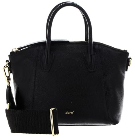 Abro Leather Ariete Ivy Handbag Black/Gold