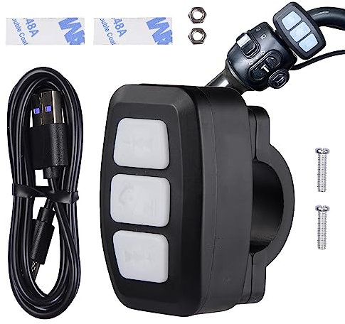 Mando a distancia con botón multimedia, IPX6 resistente al agua, botón multimedia para volante, sonido, control remoto para coche, bicicleta, motocicleta y moto acuática Haoying